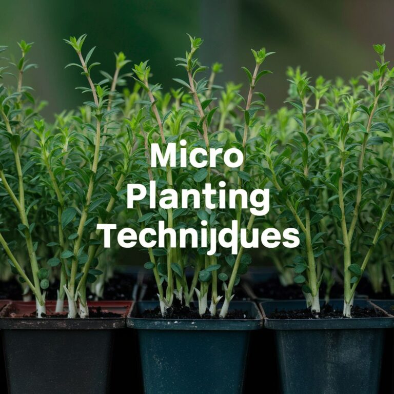 Micro Planting Techniques